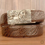 Boucle ornée sur ceinture homme en style western