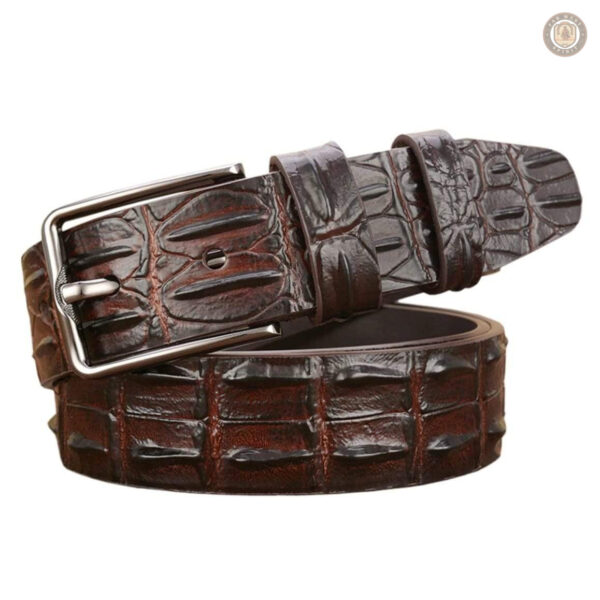 Ceinture homme crocodile style western