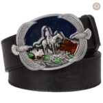 Accessoire de mode masculin en cuir marron