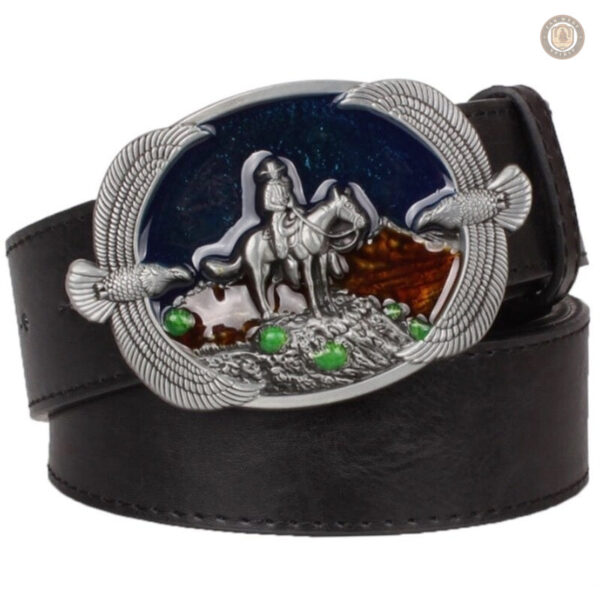 Accessoire de mode masculin en cuir marron
