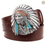 Ceinture Cowboy Inspiration en cuir authentique