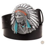 Accessoire de mode cowboy, ceinture avec boucle décorative