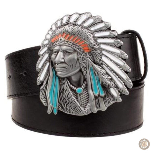 Accessoire de mode cowboy, ceinture avec boucle décorative
