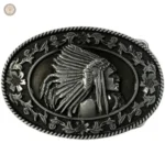 Boucle de ceinture chef indien en style western