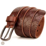 Ceinture en cuir pour look western, idéale pour un usage quotidien