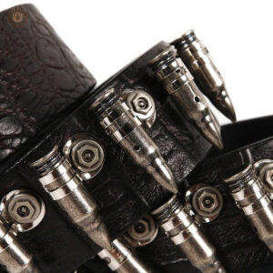 Ceinture de cowboy avec détails de munitions, look classique