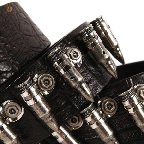 Ceinture de cowboy avec détails de munitions, look classique