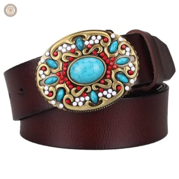 Ceinture cowboy turquoise stylée et tendance
