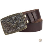 Ceinture à motif western, élégante et authentique