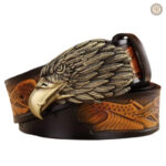 Ceinture style cowboy en cuir