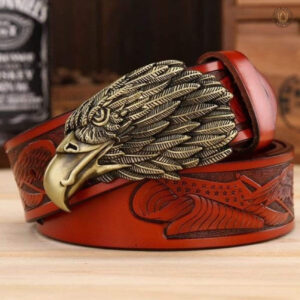 Ceinture en cuir au design cowboy authentique