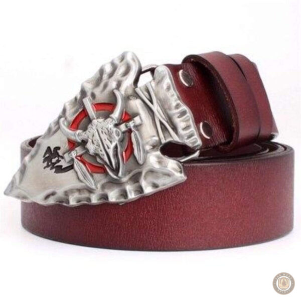 Accessoire de mode western en cuir, style cowboy unique