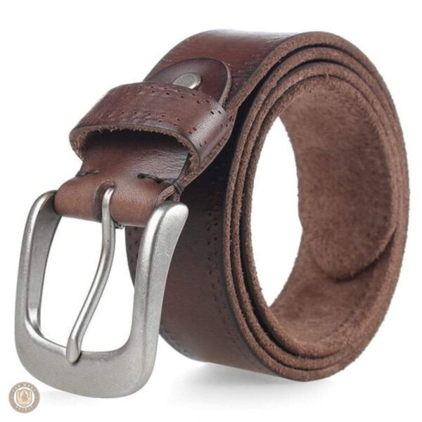 Ceinture taille western en cuir pour hommes