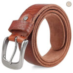 Ceinture western homme en cuir robuste