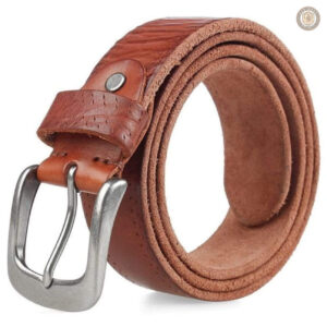 Ceinture western homme en cuir robuste
