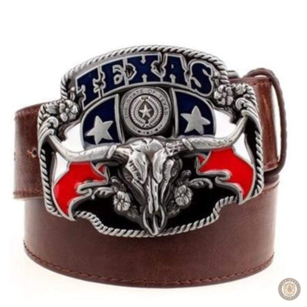 Ceinture Texas en cuir pour homme