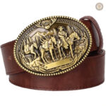 Ceinture cowboy en cuir stylée pour un look western