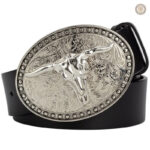 Ceinture Cowboy Vintage en cuir authentique