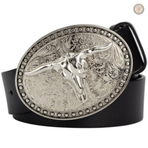 Ceinture Cowboy Vintage en cuir authentique