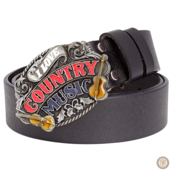 Ceinture en cuir avec design inspiré par la country