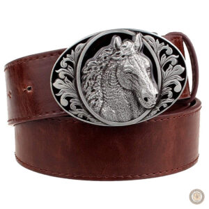 Ceinture style western avec crin de cheval