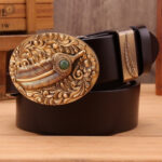 Ceinture western dorée pour un look tendance