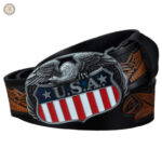 Accessoire de mode western en cuir pour homme