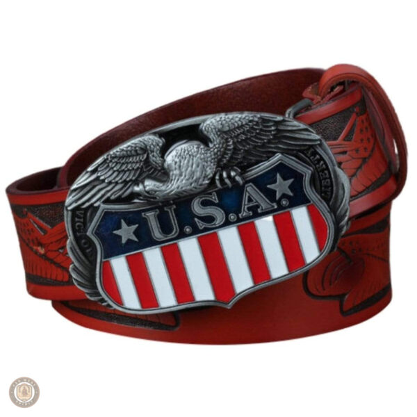 Ceinture en cuir homme, design inspiré du style USA