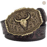 Ceinture style western avec motifs mexicains