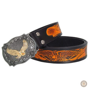 Accessoire de mode western en cuir noir
