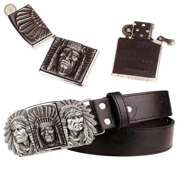 Ceinture avec design briquet indien