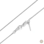 Chaîne pour pendentif, finition argentée western