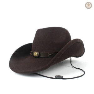 Chapeau en feutre style cowboy élégant