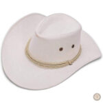 Chapeau de cowboy blanc élégant et tendance