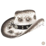 Chapeau Western Blanc Été Femme