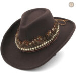 Accessoire de mode western avec plumes