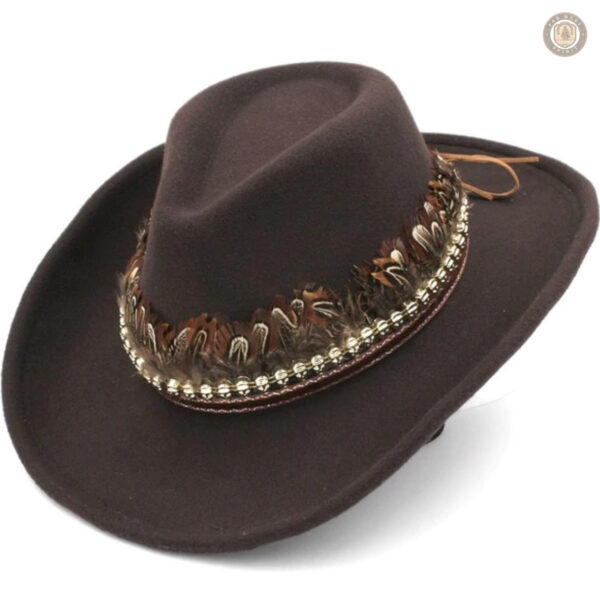 Accessoire de mode western avec plumes