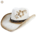 Chapeau de cowboy blanc élégant pour le style country