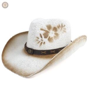 Chapeau de cowboy blanc élégant pour le style country