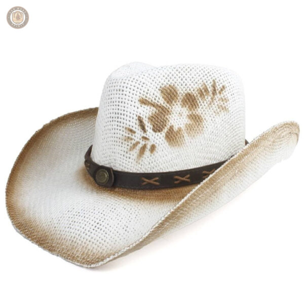 Chapeau de cowboy blanc élégant pour le style country