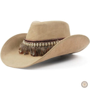 Chapeau cowboy en cuir pour un style country authentique