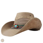 Chapeau cuir femme style country
