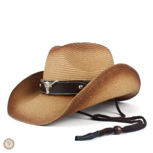 Chapeau cowboy en paille pour un style country authentique
