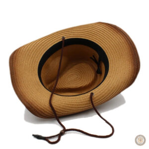 Chapeau cowboy en paille, accessoire de mode western
