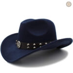 Chapeau Western Gambler en feutre noir