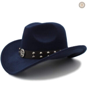 Chapeau Western Gambler en feutre noir