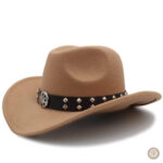 Chapeau cowboy Gambler avec large bord
