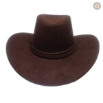 Chapeau en feutre avec décoration western élégante