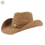Chapeau de cowboy authentique en cuir robuste