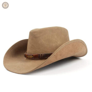 Chapeau de cowboy beige élégant pour un style décontracté